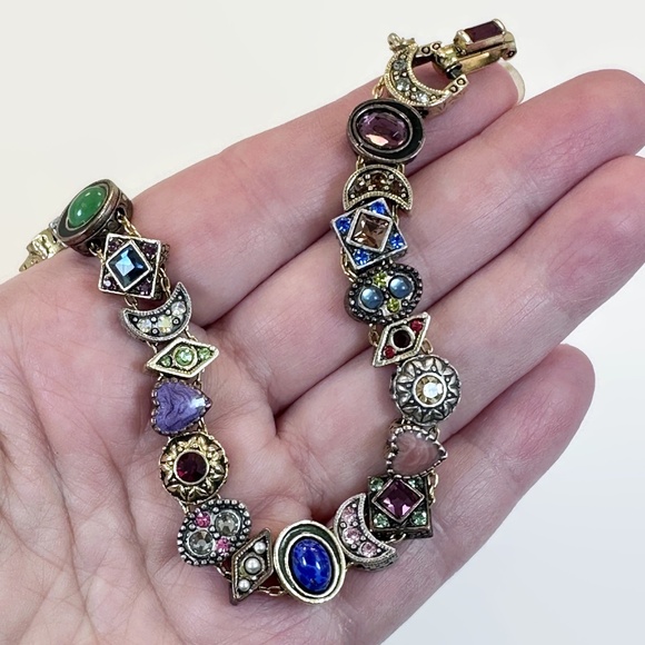 Vintage Slide Bracelet: Victorian Revival Canterbury Sweet Romance - Picture 4 of 4